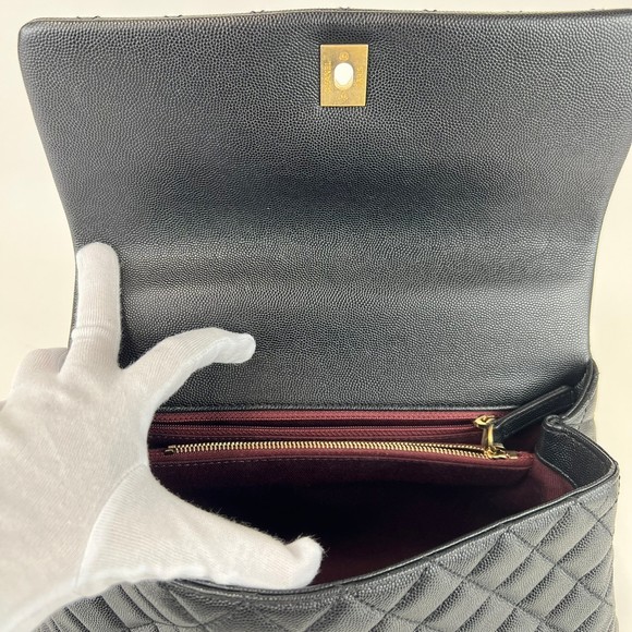 CHANEL Coco Handle Matelasse Chain Shoulder Black - Picture 13 of 16